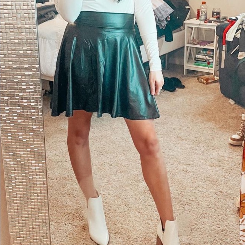 Faux Leather Skirt